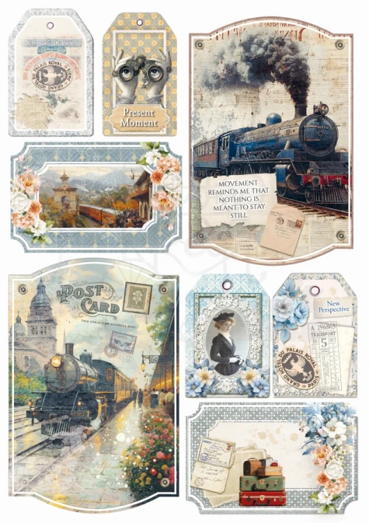 Zestaw papierów do scrapbookingu A4 Eastern Journey 9 arkuszy CBCL096 Ciao Bella