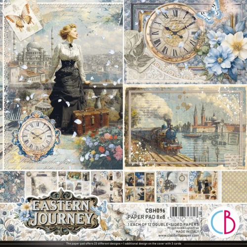 Zestaw papierów do scrapbookingu 20x20 Eastern Journey 12 arkuszy CBH096 Ciao Bella