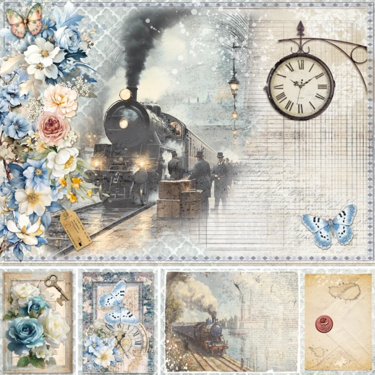 Zestaw papierów do scrapbookingu 20x20 Eastern Journey 12 arkuszy CBH096 Ciao Bella