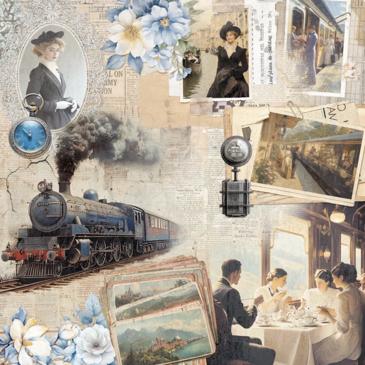 Zestaw papierów do scrapbookingu 20x20 Eastern Journey 12 arkuszy CBH096 Ciao Bella
