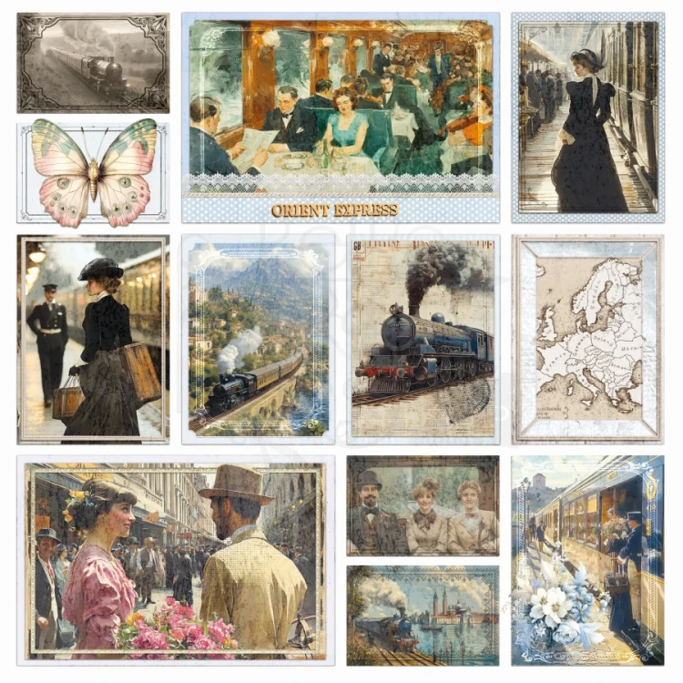 Zestaw papierów do scrapbookingu 20x20 Eastern Journey 12 arkuszy CBH096 Ciao Bella