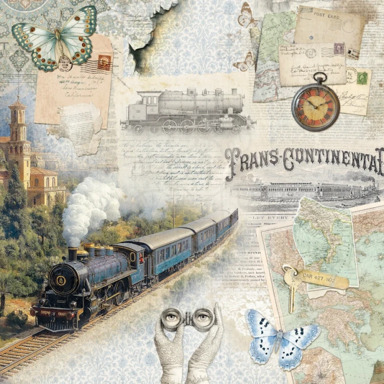 Zestaw papierów do scrapbookingu 20x20 Eastern Journey 12 arkuszy CBH096 Ciao Bella