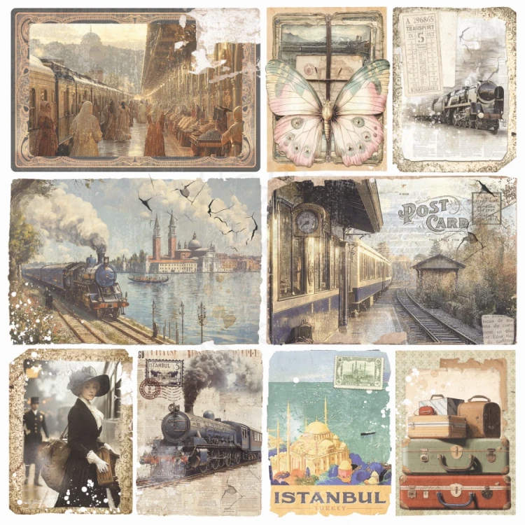 Zestaw papierów do scrapbookingu 20x20 Eastern Journey 12 arkuszy CBH096 Ciao Bella