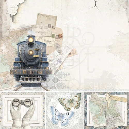 Zestaw papierów do scrapbookingu 30x30 Eastern Journey 12 arkuszy CBPM096 Ciao Bella