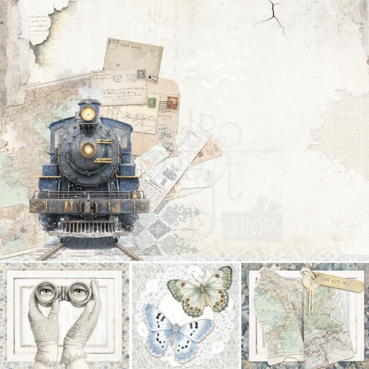Zestaw papierów do scrapbookingu 30x30 Eastern Journey 12 arkuszy CBPM096 Ciao Bella