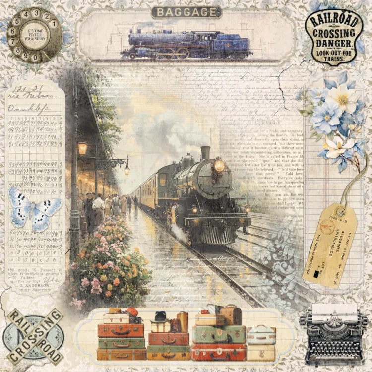 Zestaw papierów do scrapbookingu 30x30 Eastern Journey 12 arkuszy CBPM096 Ciao Bella