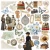 Zestaw papierów do scrapbookingu 30x30 Eastern Journey 12 arkuszy CBPM096 Ciao Bella