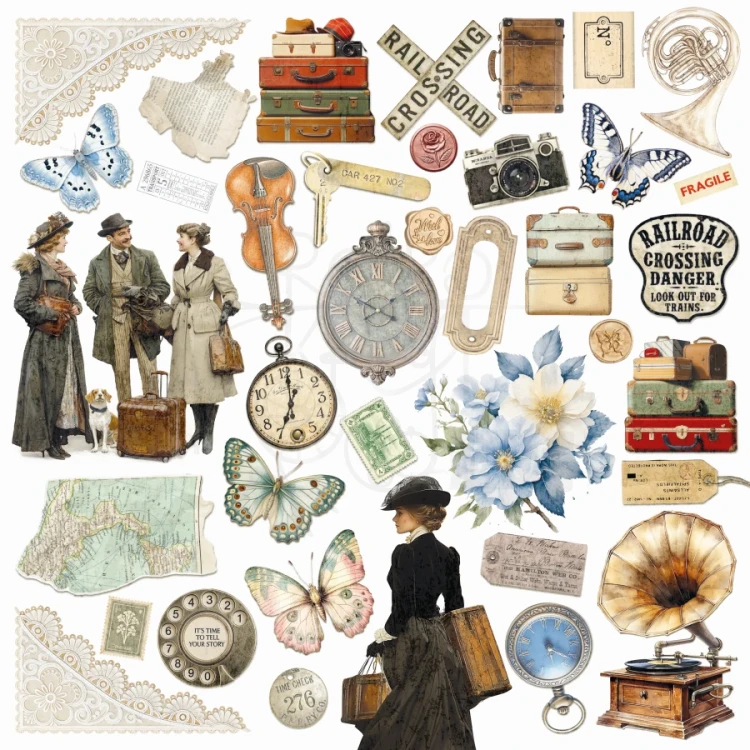 Zestaw papierów do scrapbookingu 30x30 Eastern Journey 12 arkuszy CBPM096 Ciao Bella