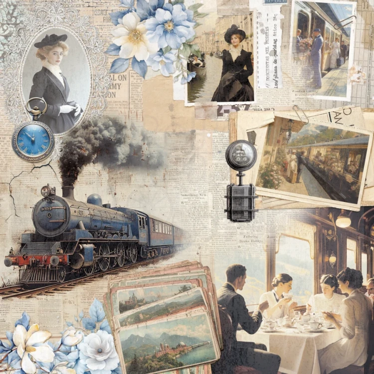 Zestaw papierów do scrapbookingu 30x30 Eastern Journey 12 arkuszy CBPM096 Ciao Bella