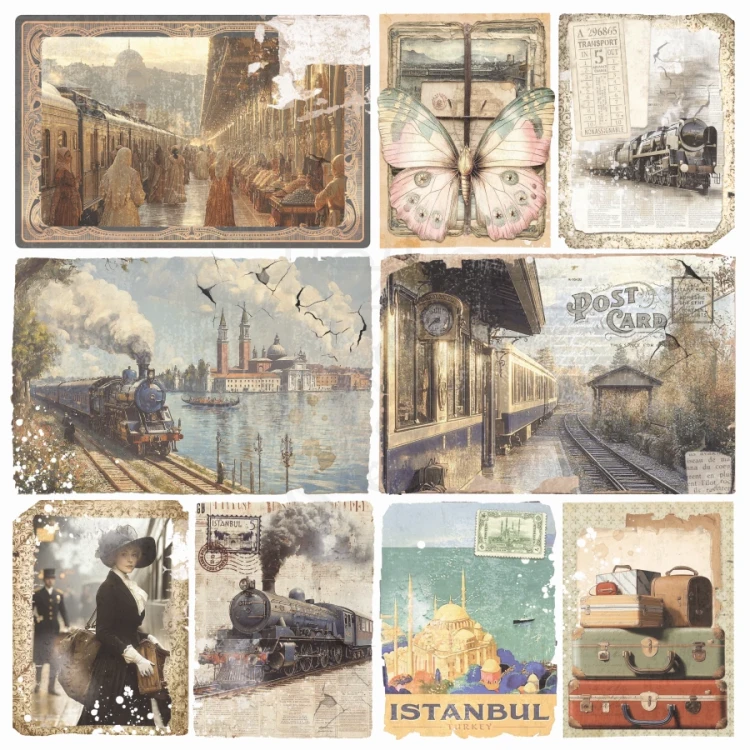 Zestaw papierów do scrapbookingu 30x30 Eastern Journey 12 arkuszy CBPM096 Ciao Bella