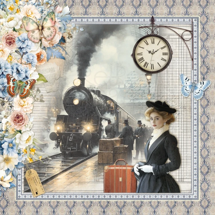 Zestaw papierów do scrapbookingu 30x30 Eastern Journey 12 arkuszy CBPM096 Ciao Bella