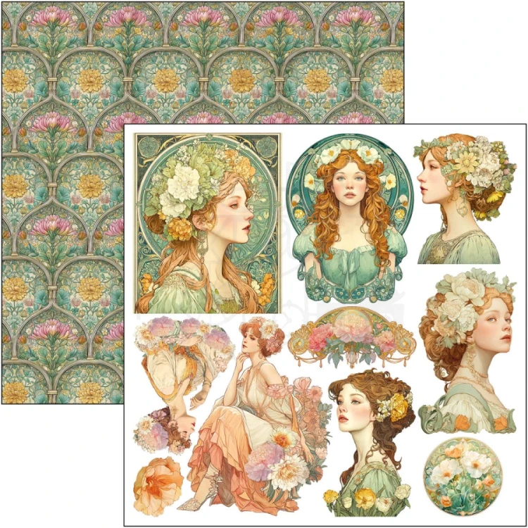 Zestaw papierów do scrapbookingu 15x15 Artemis 24 arkusze CBQE094 Ciao Bella