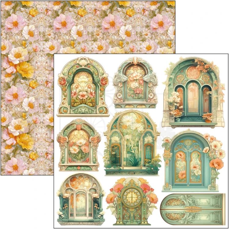 Zestaw papierów do scrapbookingu 15x15 Artemis 24 arkusze CBQE094 Ciao Bella