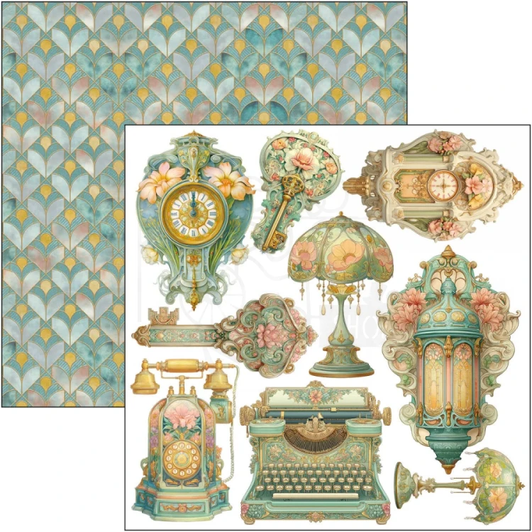 Zestaw papierów do scrapbookingu 15x15 Artemis 24 arkusze CBQE094 Ciao Bella
