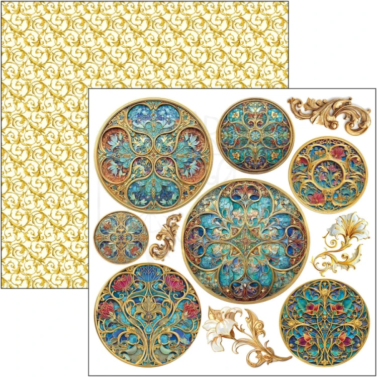 Zestaw papierów do scrapbookingu 15x15 Artemis 24 arkusze CBQE094 Ciao Bella