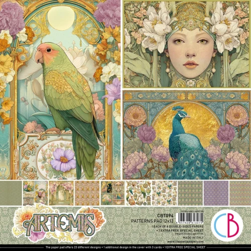 Zestaw papierów do scrapbookingu 30x30 Artemis 8 arkuszy CBT094 Ciao Bella