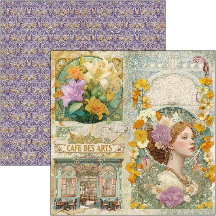 Zestaw papierów do scrapbookingu 30x30 Artemis 8 arkuszy CBT094 Ciao Bella