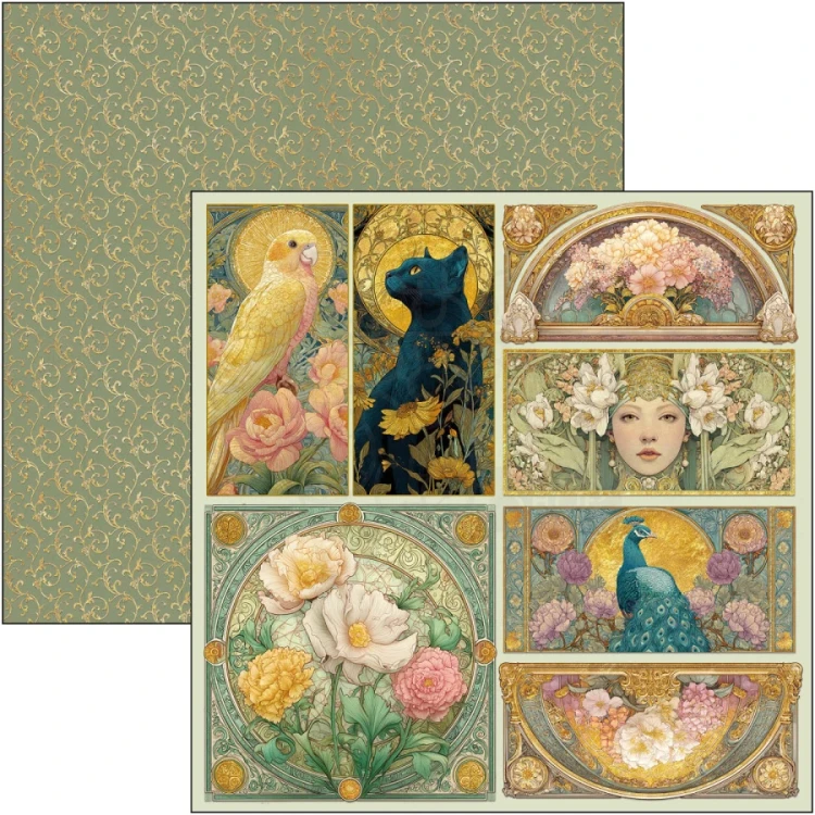 Zestaw papierów do scrapbookingu 30x30 Artemis 8 arkuszy CBT094 Ciao Bella