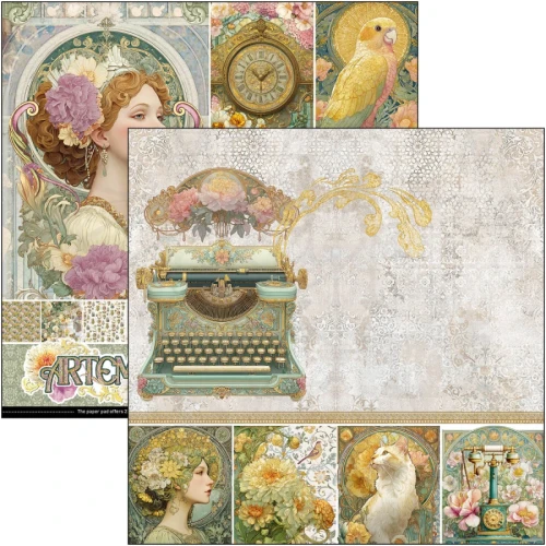 Zestaw papierów do scrapbookingu 30x30 Artemis 12 arkuszy CBPM094 Ciao Bella