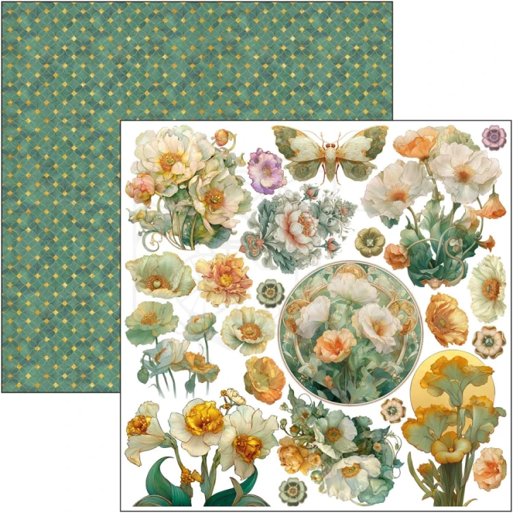 Zestaw papierów do scrapbookingu 30x30 Artemis 12 arkuszy CBPM094 Ciao Bella