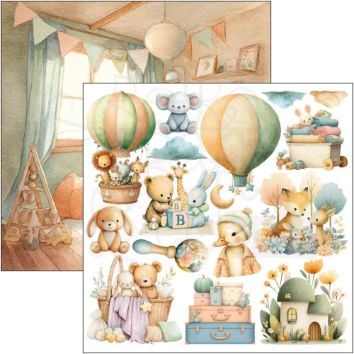 Zestaw papierów do scrapbookingu 15x15 Lunibloom 24 arkusze CBQE093 Ciao Bella