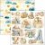 Zestaw papierów do scrapbookingu 15x15 Lunibloom 24 arkusze CBQE093 Ciao Bella