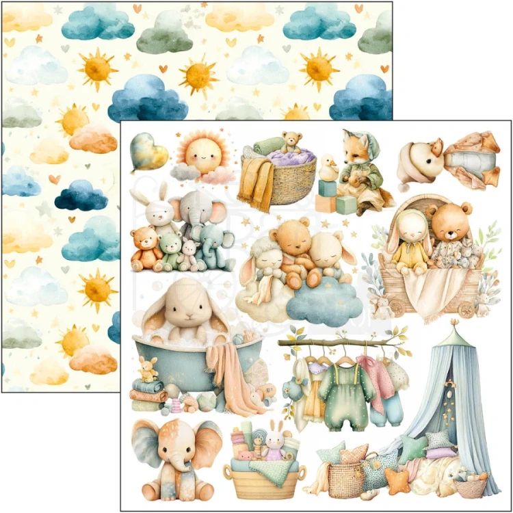 Zestaw papierów do scrapbookingu 15x15 Lunibloom 24 arkusze CBQE093 Ciao Bella