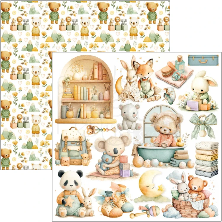 Zestaw papierów do scrapbookingu 15x15 Lunibloom 24 arkusze CBQE093 Ciao Bella