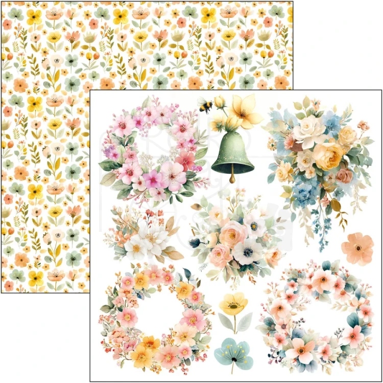 Zestaw papierów do scrapbookingu 15x15 Lunibloom 24 arkusze CBQE093 Ciao Bella