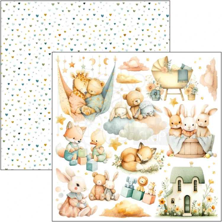 Zestaw papierów do scrapbookingu 15x15 Lunibloom 24 arkusze CBQE093 Ciao Bella