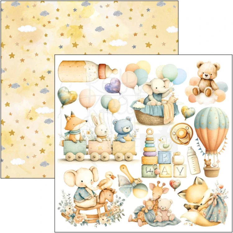 Zestaw papierów do scrapbookingu 15x15 Lunibloom 24 arkusze CBQE093 Ciao Bella