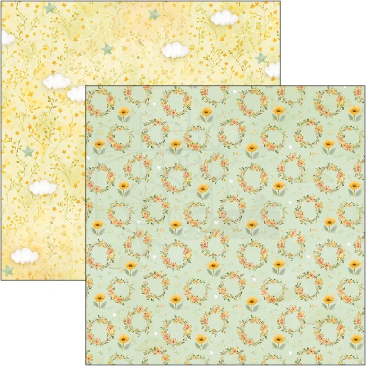 Zestaw papierów do scrapbookingu 30x30 Lunibloom 8 arkuszy CBT093 Ciao Bella