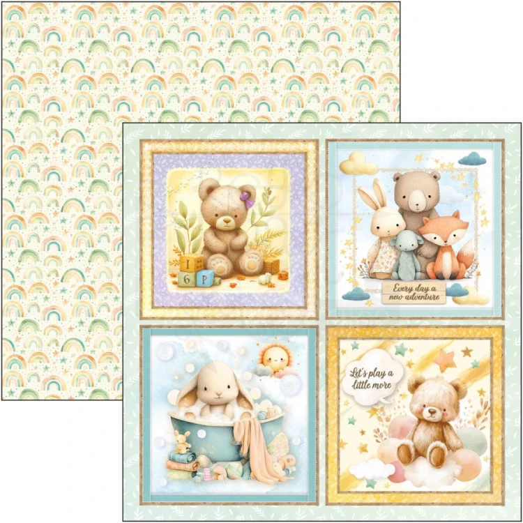 Zestaw papierów do scrapbookingu 30x30 Lunibloom 8 arkuszy CBT093 Ciao Bella