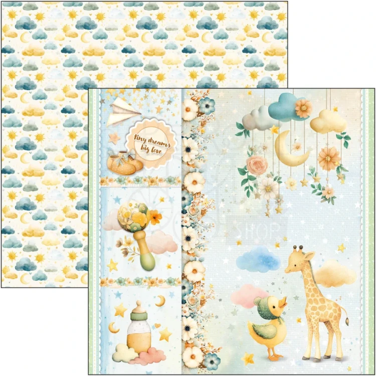 Zestaw papierów do scrapbookingu 30x30 Lunibloom 12 arkuszy CBPM093 Ciao Bella