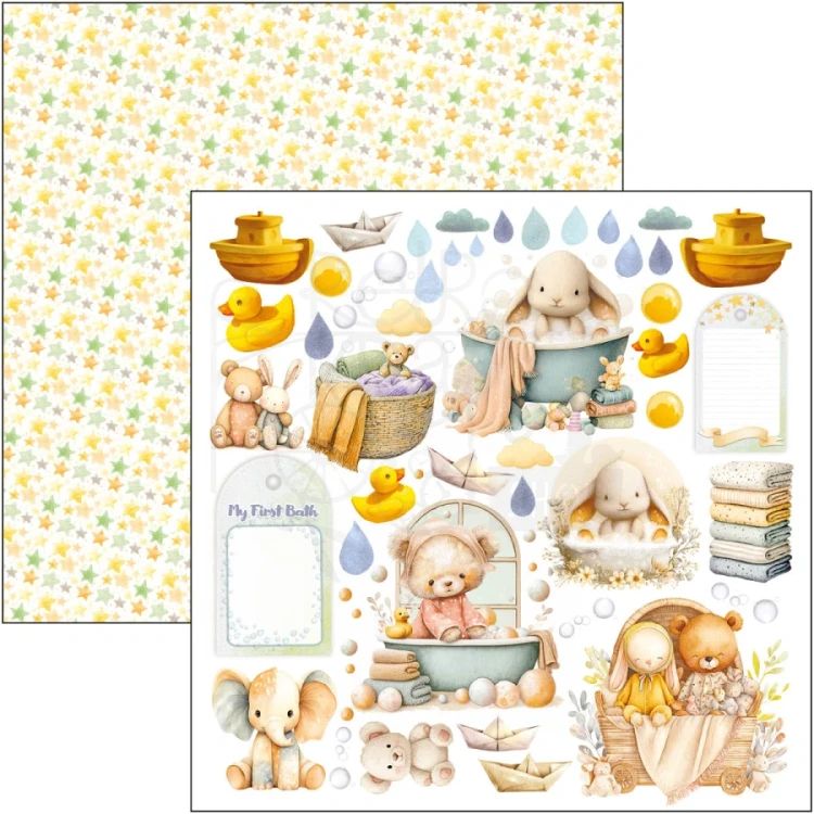 Zestaw papierów do scrapbookingu 30x30 Lunibloom 12 arkuszy CBPM093 Ciao Bella