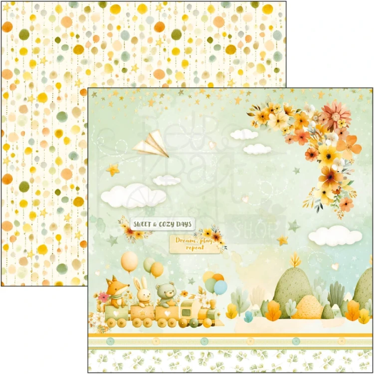 Zestaw papierów do scrapbookingu 30x30 Lunibloom 12 arkuszy CBPM093 Ciao Bella