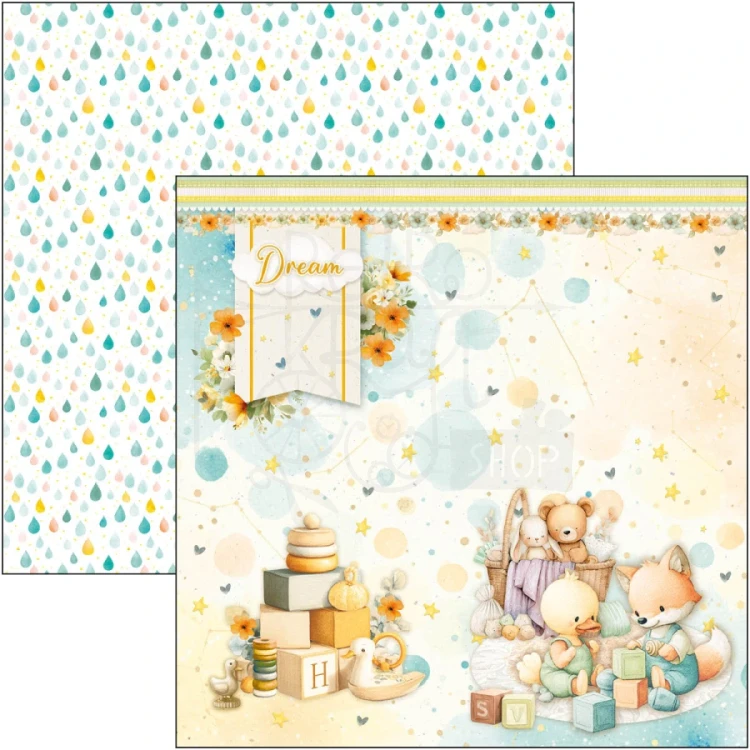 Zestaw papierów do scrapbookingu 30x30 Lunibloom 12 arkuszy CBPM093 Ciao Bella