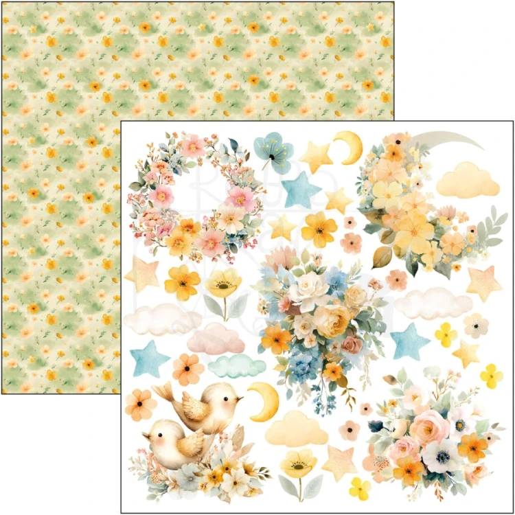Zestaw papierów do scrapbookingu 30x30 Lunibloom 12 arkuszy CBPM093 Ciao Bella