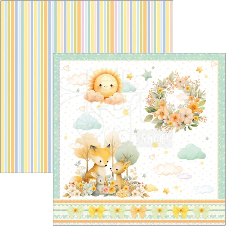 Zestaw papierów do scrapbookingu 30x30 Lunibloom 12 arkuszy CBPM093 Ciao Bella