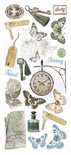 Naklejki foliowe do scrapbookingu Eastern Journey 5 arkuszy CBI015 Ciao Bella