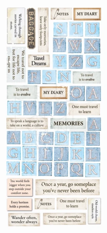 Naklejki foliowe do scrapbookingu Eastern Journey 5 arkuszy CBI015 Ciao Bella