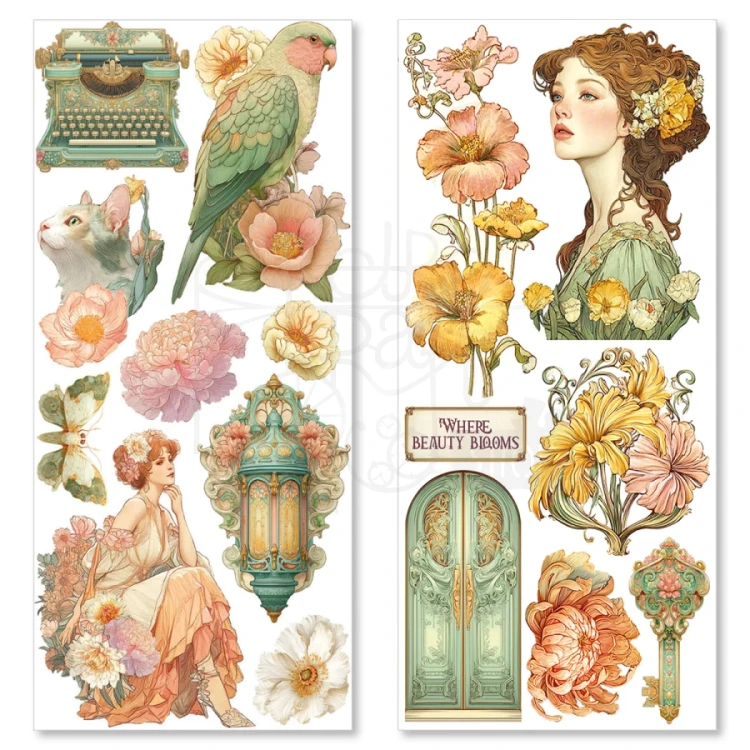 Naklejki foliowe do scrapbookingu Artemis 5 arkuszy CBI013 Ciao Bella