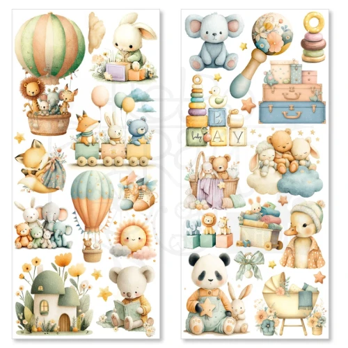 Naklejki foliowe do scrapbookingu Lunibloom 5 arkuszy CBI012 Ciao Bella
