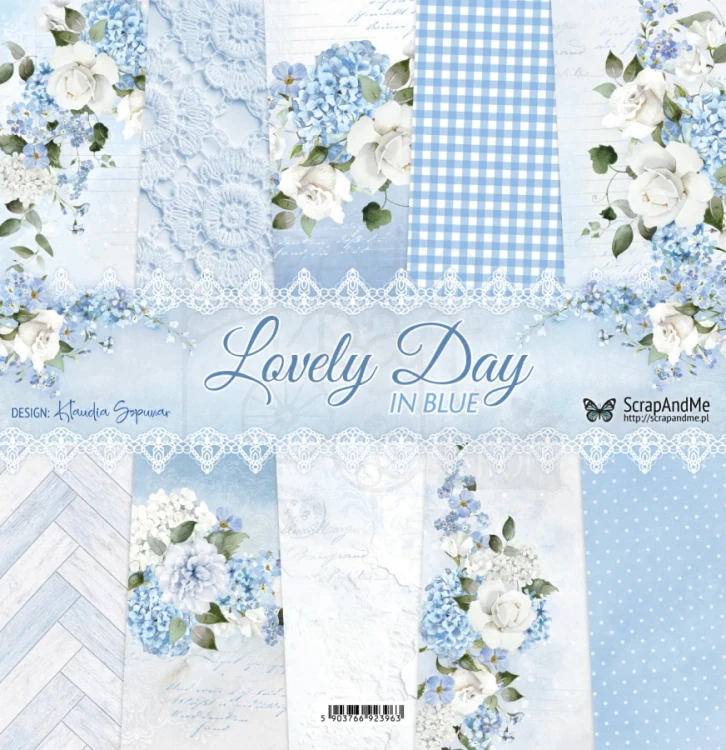 Papier do scrapbookingu 30x30 Lovely Day IN BLUE - okładka ScrapAndMe