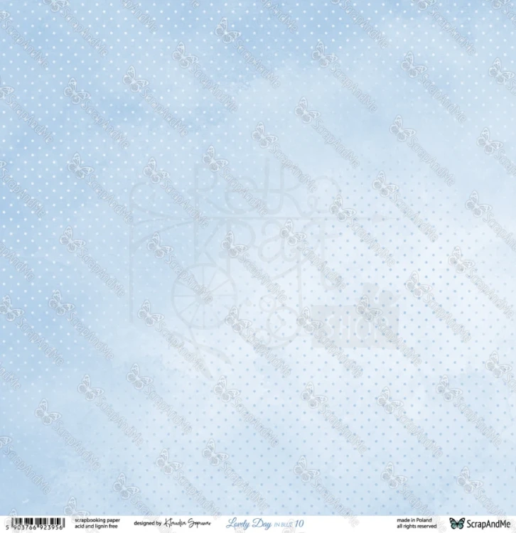Papier do scrapbookingu 30x30 Lovely Day IN BLUE 09/10 ScrapAndMe