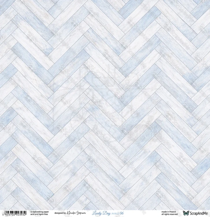 Papier do scrapbookingu 30x30 Lovely Day IN BLUE 05/06 ScrapAndMe