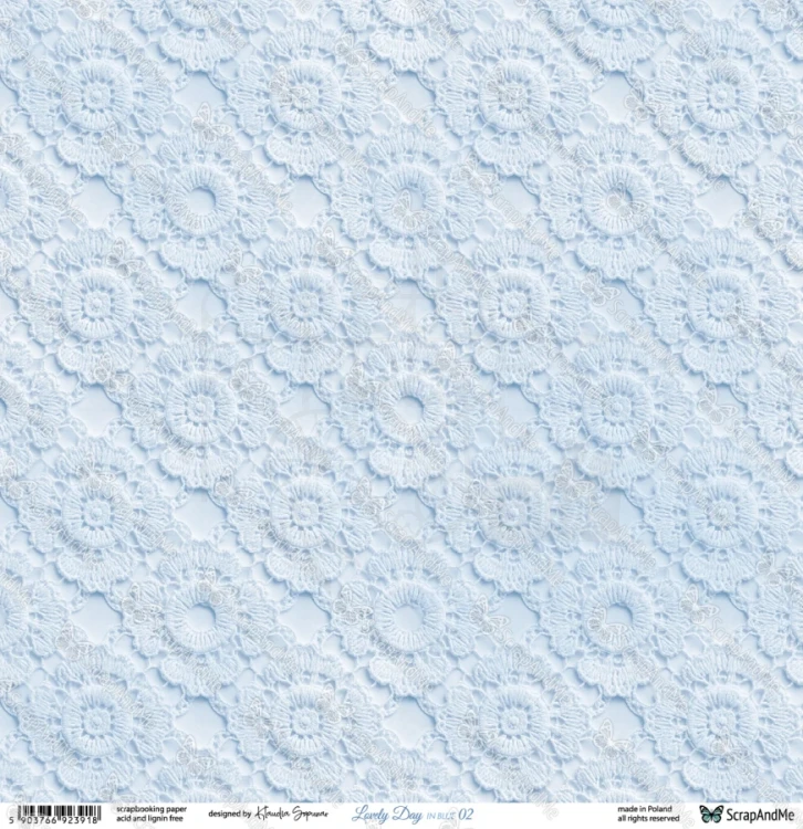 Papier do scrapbookingu 30x30 Lovely Day IN BLUE 01/02 ScrapAndMe