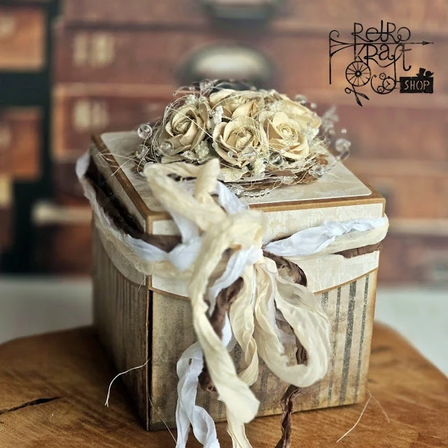 Pudełko exploding box - kraft - 10x10x10cm Rzeczy z Papieru