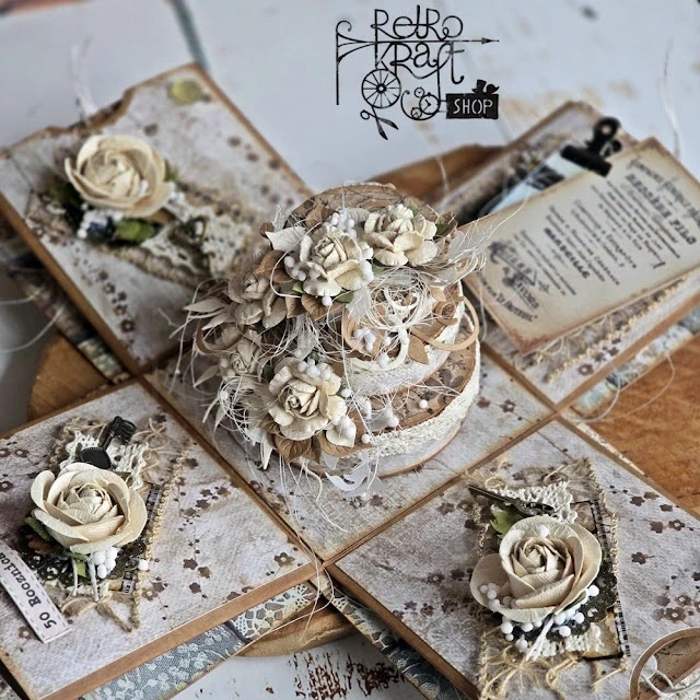 Pudełko exploding box - kraft - 10x10x10cm Rzeczy z Papieru