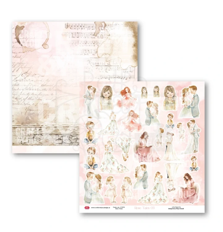 Zestaw papierów do scrapbookingu 30x30 Rose Tales CPS-RT30-6 Craft&amp;You Design